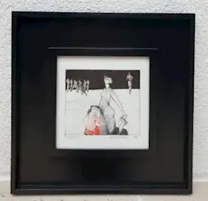 HAYATİ MİSMAN tarafından 1985 yılında 20x20 cm ölçülerinde Gravür Edisyon 33/50 tekniği ile yapılmıştır.