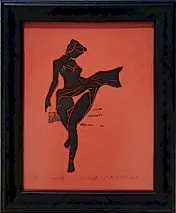 KAYIHAN KESKİNOK tarafından 2011 yılında 31x24 cm ölçülerinde Linol Baskı tekniği ile yapılmıştır.