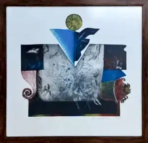 HAYATİ MİSMAN tarafından 1998 yılında 66x69 cm ölçülerinde Gravür 10//50 tekniği ile yapılmıştır.