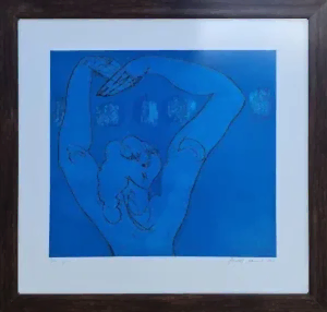 HAYATİ MİSMAN tarafından 2002 yılında 66x69 cm ölçülerinde Gravür 3//50 tekniği ile yapılmıştır.