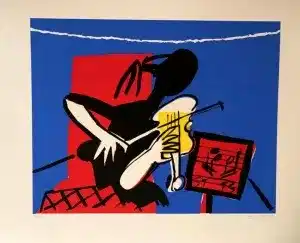 ADNAN TURANİ tarafından 1999 yılında 70x80 cm ölçülerinde Serigrafi Edition 51/100 tekniği ile yapılmıştır.