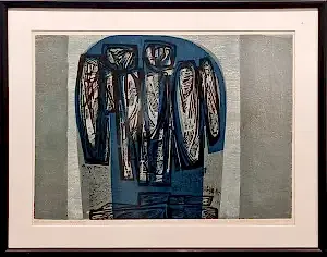 MÜRŞİDE İÇMELİ tarafından 1984 yılında 53x71 cm ölçülerinde Gravür tekniği ile yapılmıştır.