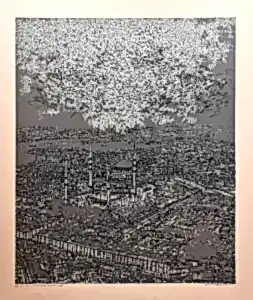 DEVRİM ERBİL tarafından 2018 yılında 80x70 cm ölçülerinde Serigrafi EA 4//15 tekniği ile yapılmıştır.