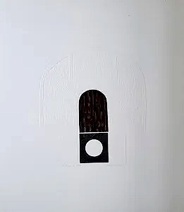 MÜRŞİDE İÇMELİ tarafından 1975 yılında 70x61 cm ölçülerinde Gravür Yeni Baskı -1 tekniği ile yapılmıştır.