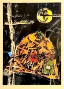 HASAN KIRAN tarafından 1996 yılında 48x69 cm ölçülerinde Ağaç Baskı 11//20 tekniği ile yapılmıştır.