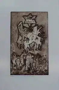 CAN GÖKNİL tarafından 1999 yılında 50x30 cm ölçülerinde Baskı tekniği ile yapılmıştır.