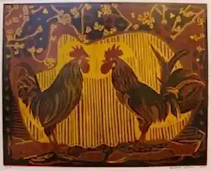 ERCAN GÜLEN tarafından 2002 yılında 40x49 cm ölçülerinde Linol Baskı 3//12 tekniği ile yapılmıştır.