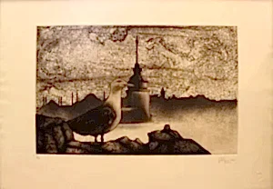 FATİH MİKA tarafından 2003 yılında 32x50 cm ölçülerinde Gravür 6//50 tekniği ile yapılmıştır.