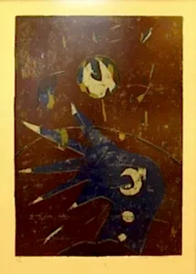 ERDAL KURUZU tarafından 2003 yılında 82x58 cm ölçülerinde Gravür 5//9 tekniği ile yapılmıştır.