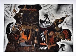 HASAN KIRAN tarafından 2012 yılında 85x120 cm ölçülerinde Ağaç Baskı tekniği ile yapılmıştır.