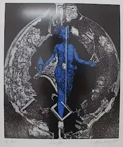 BELGİN ONAR tarafından 2007 yılında 57x50 cm ölçülerinde Baskı EA tekniği ile yapılmıştır.