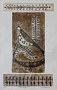 SEVDA İPEK tarafından 40x24 cm ölçülerinde Gravür tekniği ile yapılmıştır.