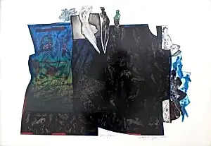 HAYATİ MİSMAN tarafından 70x100 cm ölçülerinde Gravür tekniği ile yapılmıştır.