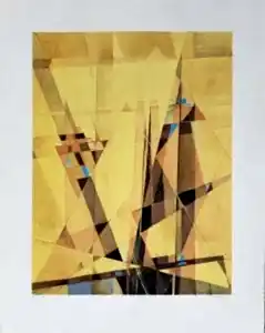 FERRUH BAŞAĞA tarafından 2001 yılında 81x65 cm ölçülerinde Litografi tekniği ile yapılmıştır.