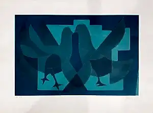 FERRUH BAŞAĞA tarafından 2001 yılında 63x85 cm ölçülerinde Litografi tekniği ile yapılmıştır.