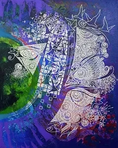 ENGİN KORKMAZ tarafından 2015 yılında 50x40 cm ölçülerinde Tuval üzeri akrilik boya tekniği ile yapılmıştır.