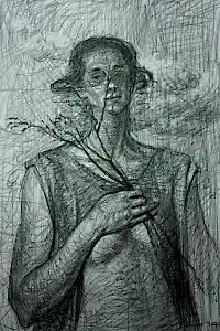 SERTAP YEĞİN tarafından 2015 yılında 42x30 cm ölçülerinde Desen tekniği ile yapılmıştır.