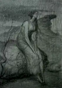 SERTAP YEĞİN tarafından 2015 yılında 42x30 cm ölçülerinde Desen tekniği ile yapılmıştır.