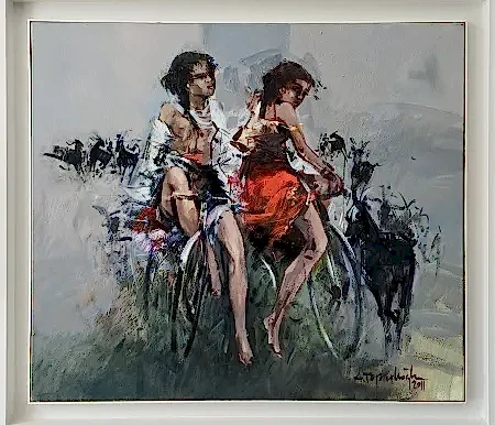 AKDOĞAN TOPAÇLIOĞLU tarafından 2011 yılında 60x70 cm ölçülerinde Tuval üzeri yağlı boya tekniği ile yapılmıştır.