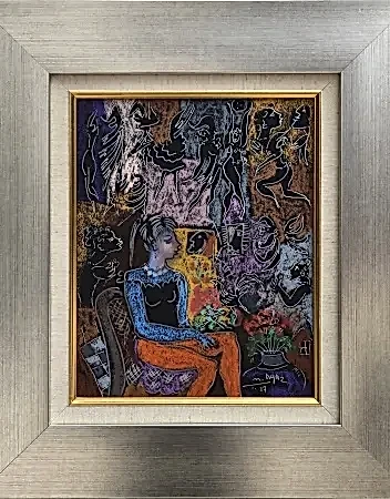 MUSTAFA AYAZ tarafından 2017 yılında 32x25 cm ölçülerinde Kağıt üzeri pastel boya tekniği ile yapılmıştır.