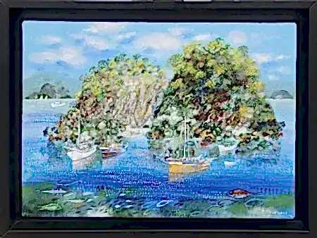 MUSTAFA PİLEVNELİ tarafından 2009 yılında 30x40 cm ölçülerinde Tuval üzeri yağlı boya tekniği ile yapılmıştır.