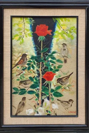 NEVZAT AKORAL tarafından 1992 yılında 45x30 cm ölçülerinde Tuval üzeri yağlı boya tekniği ile yapılmıştır.