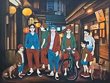 ORHAN UMUT tarafından 2024 yılında 60x80 cm ölçülerinde Tuval üzeri akrilik boya tekniği ile yapılmıştır.