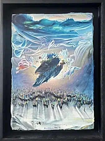 RAŞİT ALTUN tarafından 2024 yılında 40x30 cm ölçülerinde Tuval üzeri akrilik boya tekniği ile yapılmıştır.