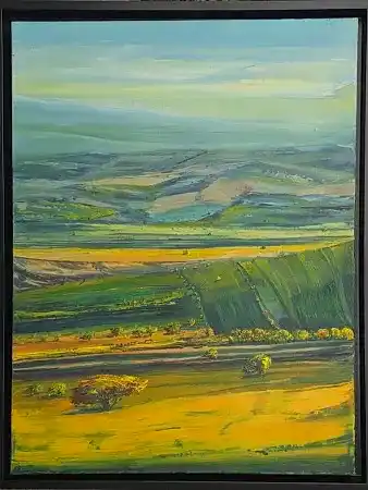 TOLGA BOZTOPRAK tarafından 2019 yılında 80x60 cm ölçülerinde Tuval üzeri yağlı boya tekniği ile yapılmıştır.