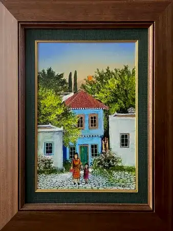 YALÇIN GÖKÇEBAĞ tarafından 2022 yılında 40x30 cm ölçülerinde Tuval üzeri yağlı boya tekniği ile yapılmıştır.