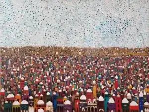 BİNNUR YÜCEBAŞ RUOCCO tarafından 2024 yılında 180x240 cm ölçülerinde Tuval üzeri yağlı boya tekniği ile yapılmıştır.