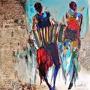 NURETTİN AKKAYA tarafından 2017 yılında 90x90 cm ölçülerinde Tuval üzeri yağlı boya tekniği ile yapılmıştır.