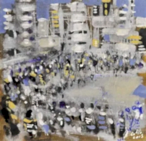 AYHAN ÇETİN tarafından 20x20 cm ölçülerinde yapılmıştır.