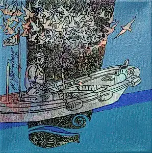 ENGİN KORKMAZ tarafından 2014 yılında 20x20 cm ölçülerinde Tuval üzeri akrilik boya tekniği ile yapılmıştır.