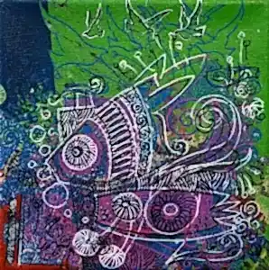 ENGİN KORKMAZ tarafından 2014 yılında 20x20 cm ölçülerinde Tuval üzeri akrilik boya tekniği ile yapılmıştır.