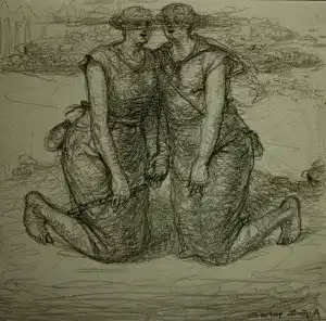 SERTAP YEĞİN tarafından 2014 yılında 20x20 cm ölçülerinde Kağıt üzeri desen tekniği ile yapılmıştır.