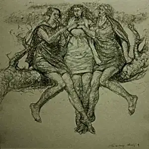 SERTAP YEĞİN tarafından 2014 yılında 20x20 cm ölçülerinde Kağıt üzeri desen tekniği ile yapılmıştır.