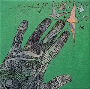 ENGİN KORKMAZ tarafından 2014 yılında 20x20 cm ölçülerinde Tuval üzeri yağlı boya tekniği ile yapılmıştır.