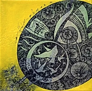 ENGİN KORKMAZ tarafından 2014 yılında 20x20 cm ölçülerinde Tuval üzeri akrilik boya tekniği ile yapılmıştır.