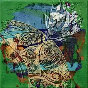 ENGİN KORKMAZ tarafından 2014 yılında 20x20 cm ölçülerinde Tuval üzeri akrilik boya tekniği ile yapılmıştır.