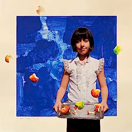 MEHMET YILMAZ tarafından 2025 yılında 50x50 cm ölçülerinde Kağıt üzeri karışık teknik tekniği ile yapılmıştır.