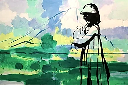 MEHMET YILMAZ tarafından 2025 yılında 100x150 cm ölçülerinde Tuval üzeri akrilik boya tekniği ile yapılmıştır.