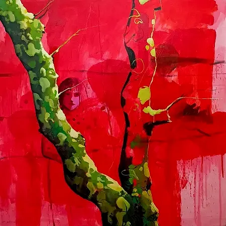 MEHMET YILMAZ tarafından 2025 yılında 120x120 cm ölçülerinde Tuval üzeri akrilik ve yağlı boya tekniği ile yapılmıştır.