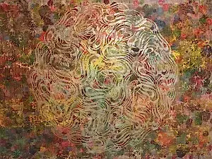 MOHAMMAD BOZORGİ tarafından 2018 yılında 220x310 cm ölçülerinde Tuval üzeri karışık teknik tekniği ile yapılmıştır.