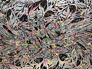 MOHAMMAD BOZORGİ tarafından 2023 yılında 150x200 cm ölçülerinde Tuval üzeri karışık teknik tekniği ile yapılmıştır.