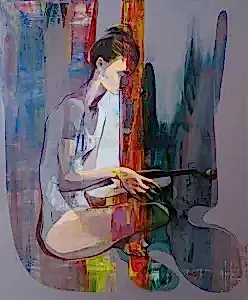 HAKAN ERASLAN tarafından 2016 yılında 100x80 cm ölçülerinde Tuval üzeri akrilik boya tekniği ile yapılmıştır.