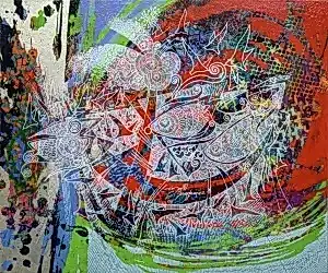 ENGİN KORKMAZ tarafından 2016 yılında 40x50 cm ölçülerinde Tuval üzeri akrilik boya tekniği ile yapılmıştır.