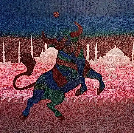 MURAT ÖZDOĞRU tarafından 2025 yılında 60x60 cm ölçülerinde Tuval üzeri akrilik boya tekniği ile yapılmıştır.