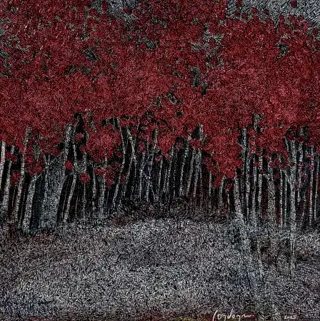 MURAT ÖZDOĞRU tarafından 2025 yılında 65x65 cm ölçülerinde Tuval üzeri akrilik boya tekniği ile yapılmıştır.