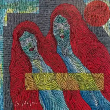 MURAT ÖZDOĞRU tarafından 2025 yılında 50x50 cm ölçülerinde Tuval üzeri akrilik boya tekniği ile yapılmıştır.